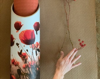 Poppies Yogamatte Tube, umweltfreundliche Aufbewahrung, Yoga Studio Deko