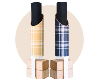 Yoga Storage Tube: Dad Plaid Design, Home Yoga Organization for a Regular Fitness Practice