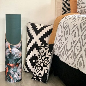Yoga Mat Storage Tube | Fir, Yoga Mat Holder, Eco Yoga Storage, made in USA with Recycled Materials, Yoga Gift, Pilates + Meditation Gifts