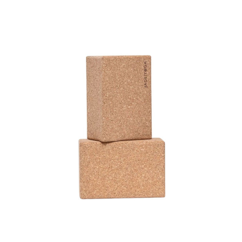 PAIR of Cork Yoga Blocks Ecofriendly Natural Cork Yoga Etsy