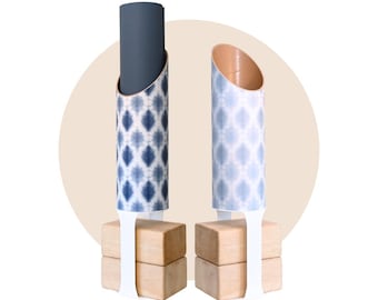 Bohemian Yoga Mat Storage Tube with Yoga Block Floor Stand Attachment