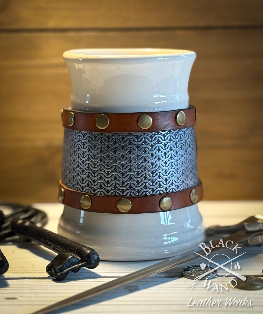 Ceramic Chainmail Chainmail Ceramic Tankard - Etsy