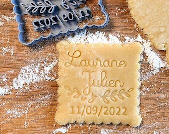 Emporte Pièce Personnalisé Mariage, Biscuits Personnalisés, Save The Date Mariage