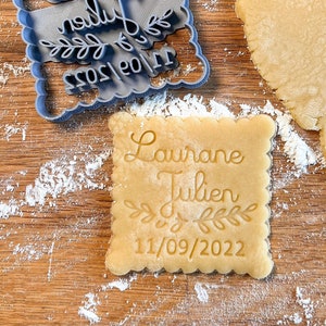 Personalized Wedding Cookie Cutter, Personalized Cookies, Save The Date Wedding