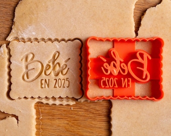 Emporte-pièce biscuits Bébé en 2024, Annonce grossesse originale, Bébé en route