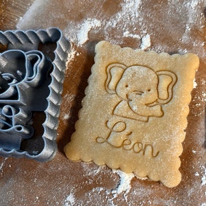 Animal cookie cutter, Personalized cookie with first name, Perfect for children, Jungle animals