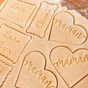 Emporte Pièce Biscuits La Famille S'Agrandit, Biscuits Personnalisés, Annonce Grossesse Bébé image 4