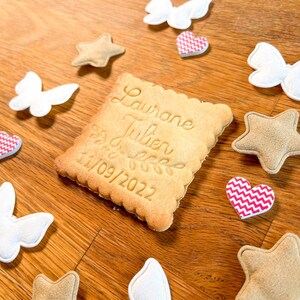 Emporte Pièce Personnalisé Mariage, Biscuits Personnalisés, Save The Date Mariage image 5