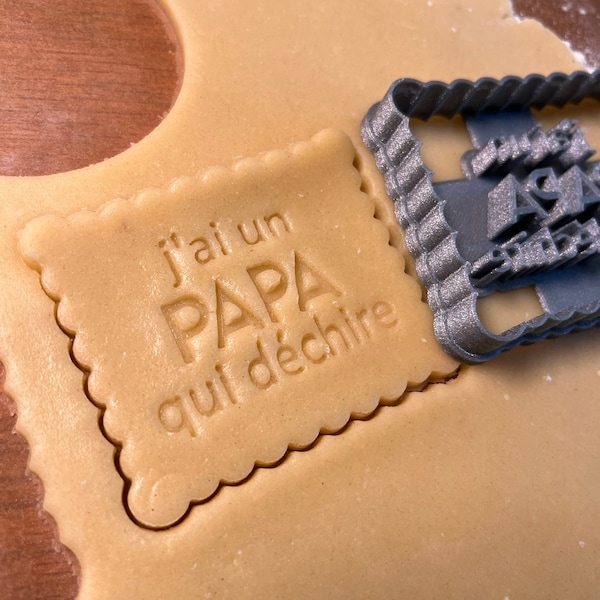 Emporte Pièce Biscuits Papa Qui Déchire, Biscuit Personnalisé, Cadeau Papa Personnalisé, Bonne Fête Papa