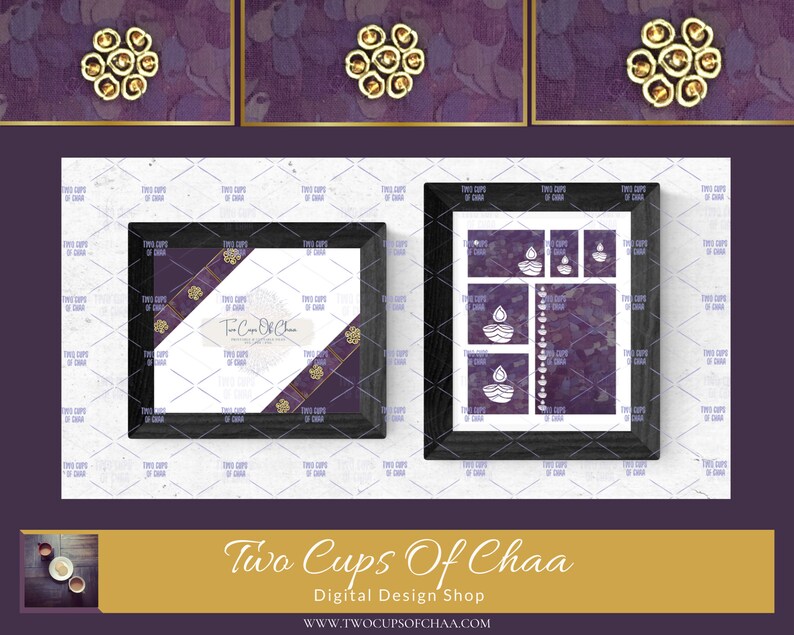 Purple Diya Printable