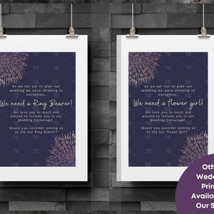 Will You Be Our Flower Girl Printable Two Printable PDF - Etsy