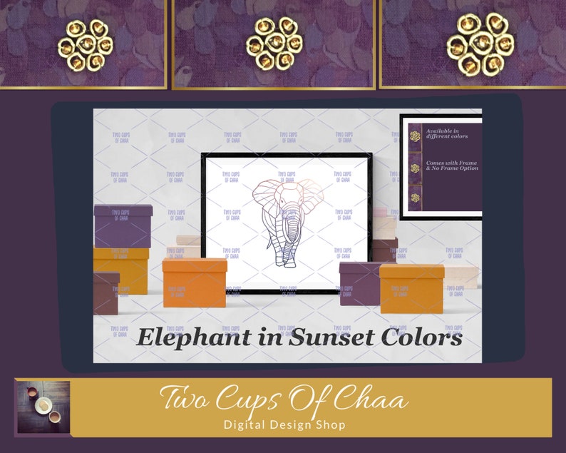 Elephant Sunset