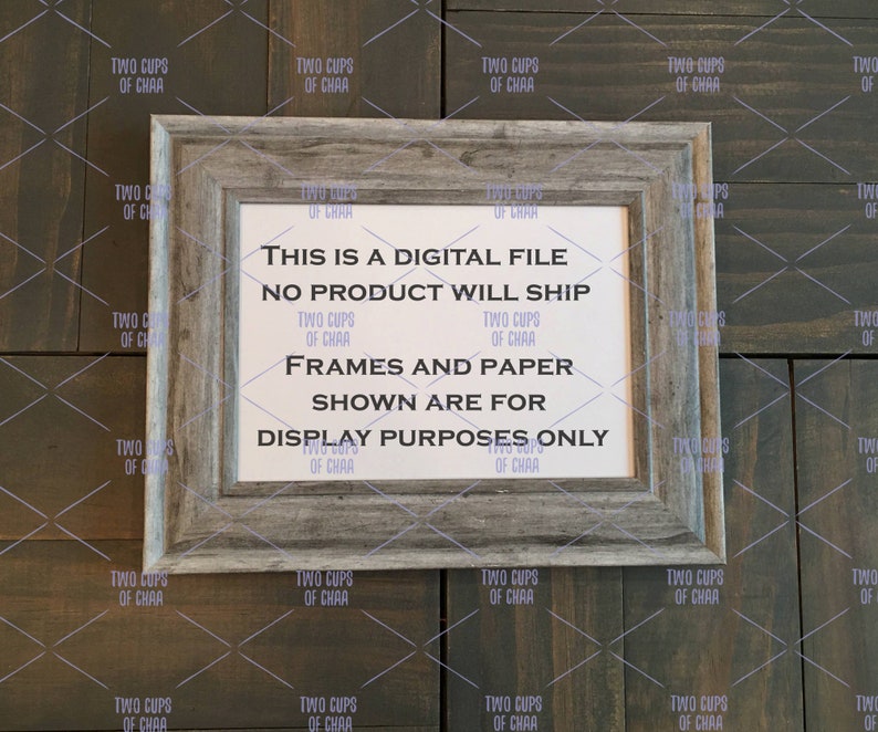 Reminder: Digital file no product will ship