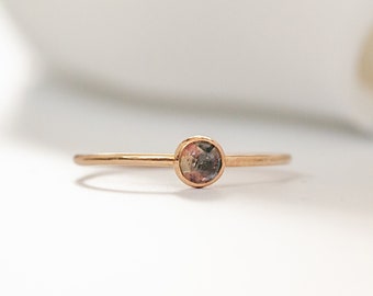 Dainty Family Birthstone Ring in Gold Filled or Sterling Silver | Birthstone Jewelry Custom Ring | Personalized Ring Mothers Ring