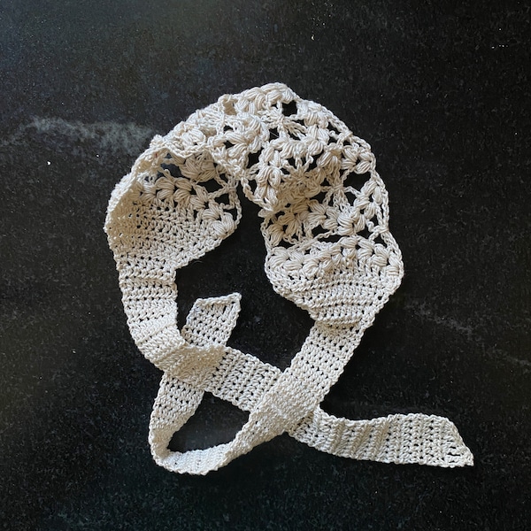 Floral Lace Crochet Headband - Written Pattern PDF