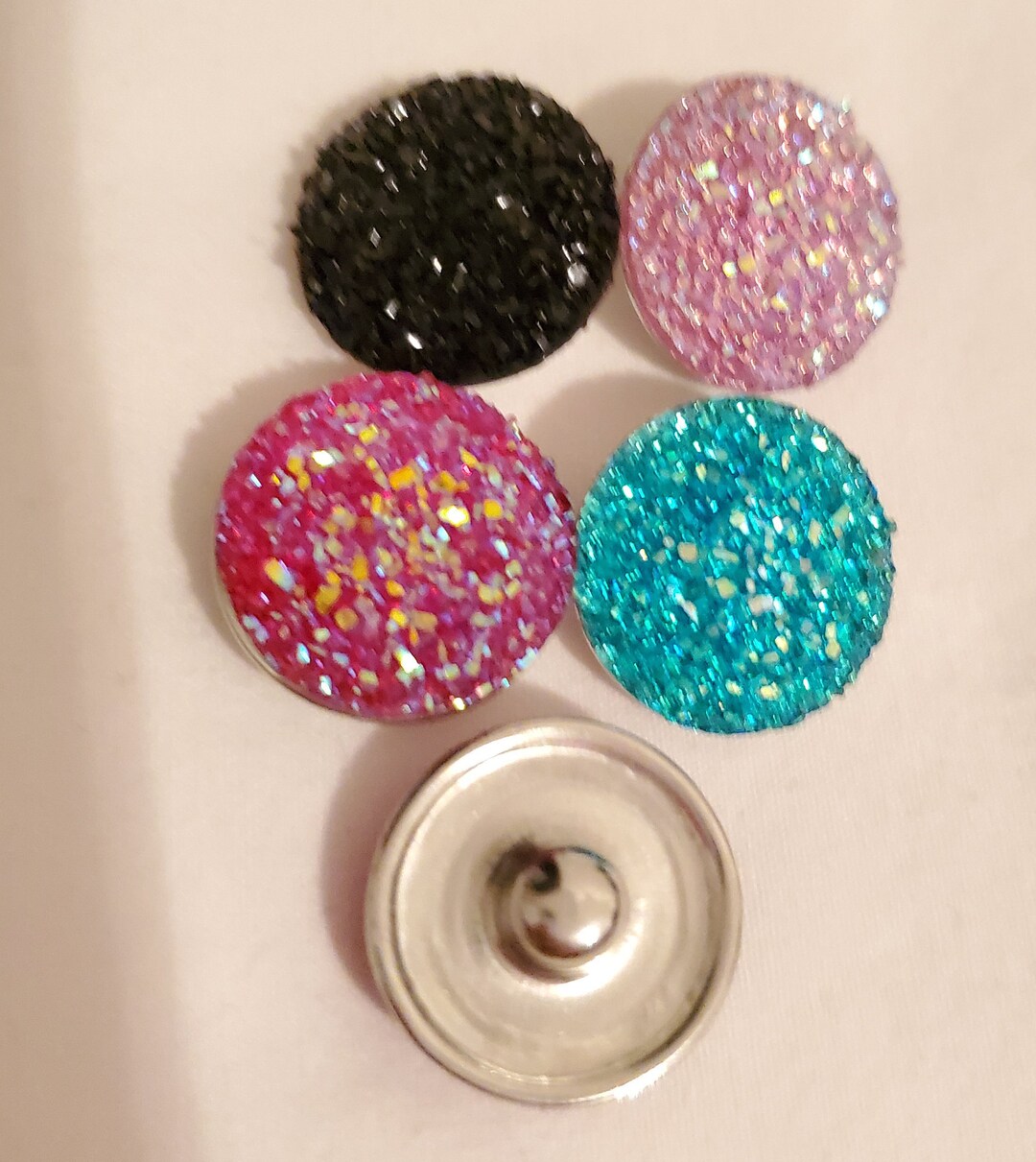 Glitter 18mm Snap Charms Etsy