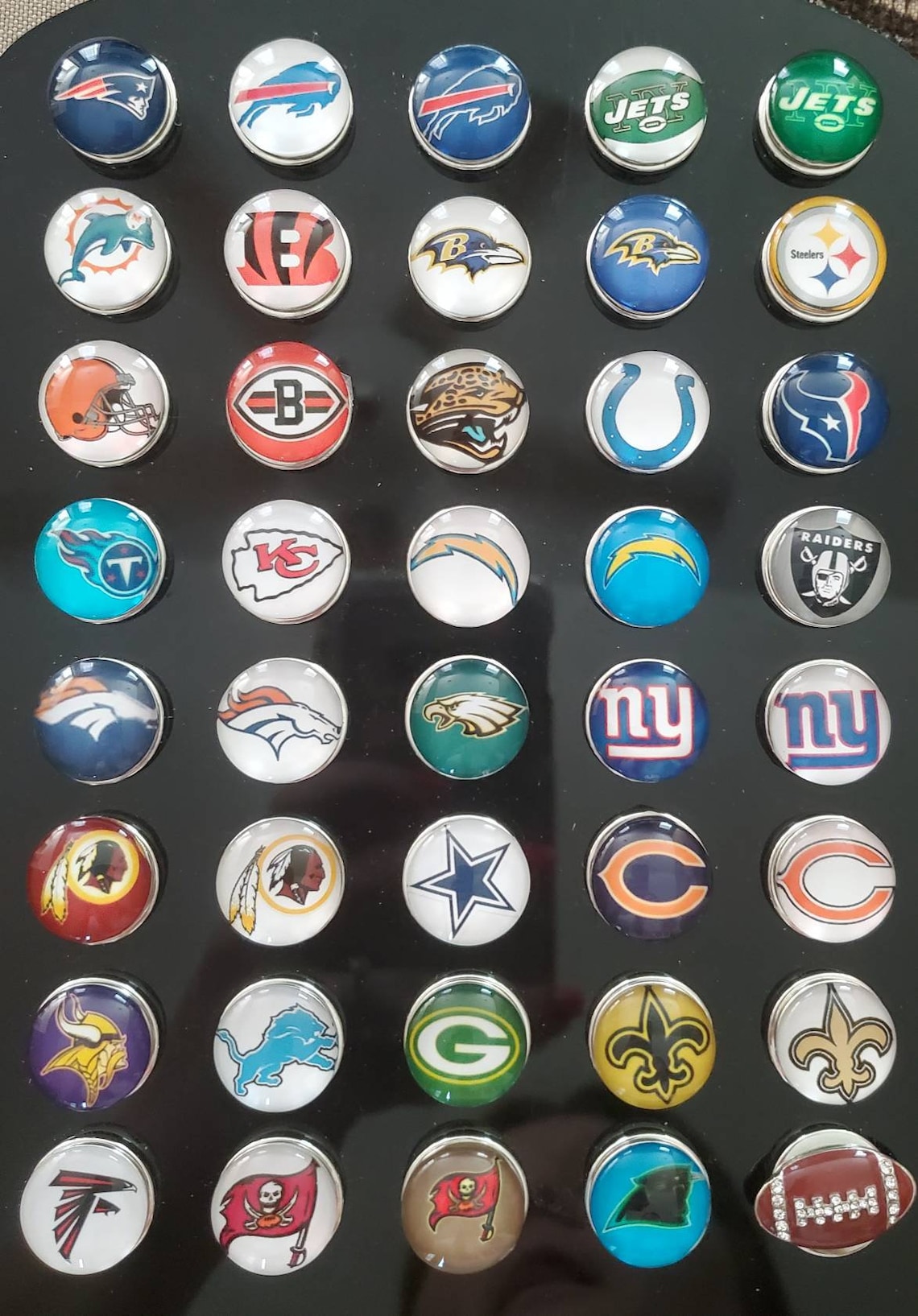 NFL 18mm Snap Etsy