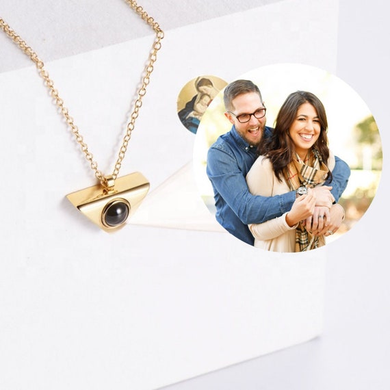 Personalized Photo Projection Necklaces Projection Necklaces Custom Photo  Necklaces Gifts for Her - Etsy UK