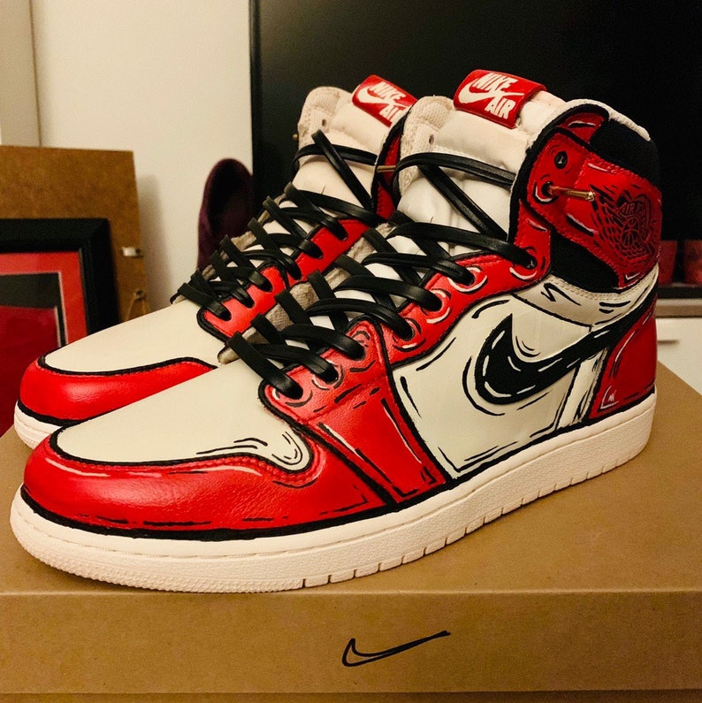 custom cartoon jordan 1