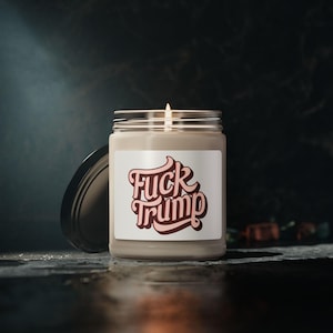Funny Political Candle, Anti-Trump Soy Candle, Humorous Political Gift, Protest Candle, Activist Home Decor, Profanity Candle
