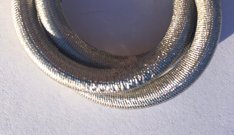 Vintage Silver Coiled Circle Brooch