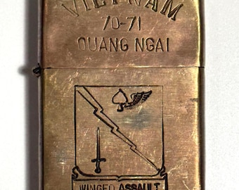 RARE Vintage Vietnam War Zippo Cu Chi 1970 - 1971 - Etsy