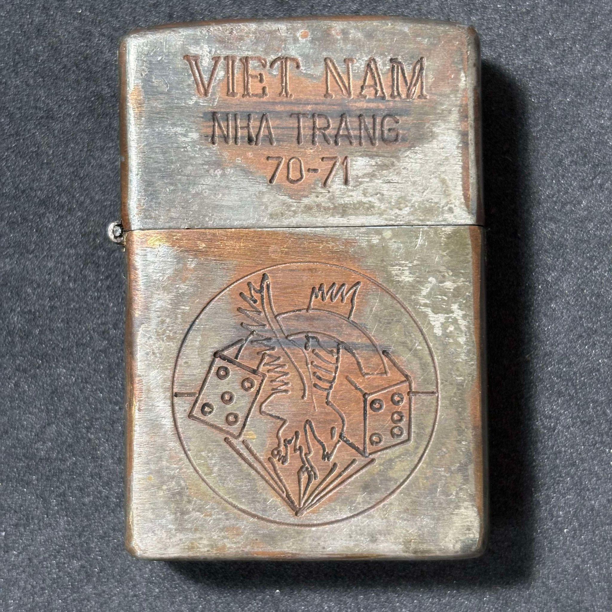 ベトナム戦争ライター CU CHI 70-71 ビンテージ ベトナム戦争 ZIPPO