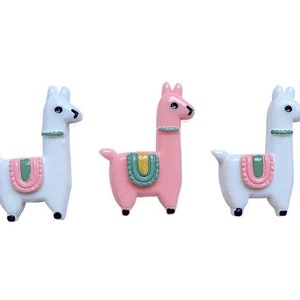 Whoo&#39;s Your Llama - Shelly&#39;s Buttons & More - Flat Back Embellishments - Novelty Theme Pack