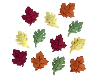 Fall Leaves ~ Buttons Galore & More Embellishment Buttons ~ Novelty Buttons Theme Pack