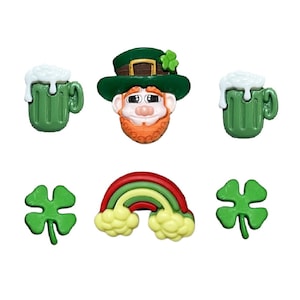 When Irish Eyes are Smiling ~ St. Patrick&#39;s Day ~ Shelly&#39;s Buttons & More - Embellishment Buttons ~ Novelty Buttons Theme Pack