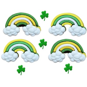 Over the Rainbow ~ St. Patrick&#39;s Day ~ Shelly&#39;s Buttons & More - Embellishment Buttons ~ Novelty Buttons Theme Pack