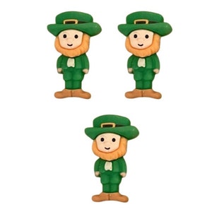 Leprechauns ~ St. Patrick&#39;s Day ~ Shelly&#39;s Buttons & More - Flat Back Embellishments ~ Novelty Buttons Theme Pack
