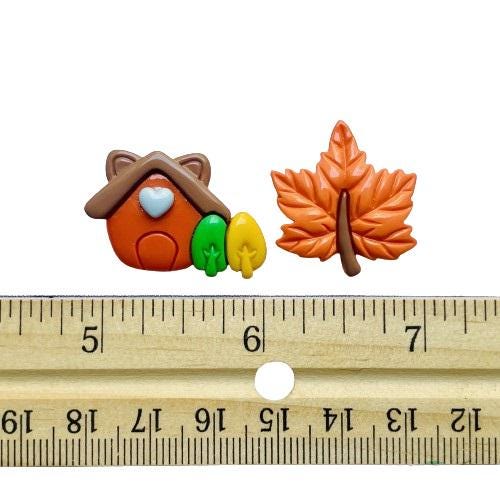 Fall Foliage ~ Shelly's Buttons and More - Flat Back Embellishments ...