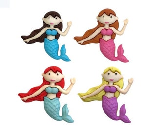 Mystic Mermaids ~ Buttons Galore & More Embellishment Buttons ~ Novelty Buttons Theme Pack