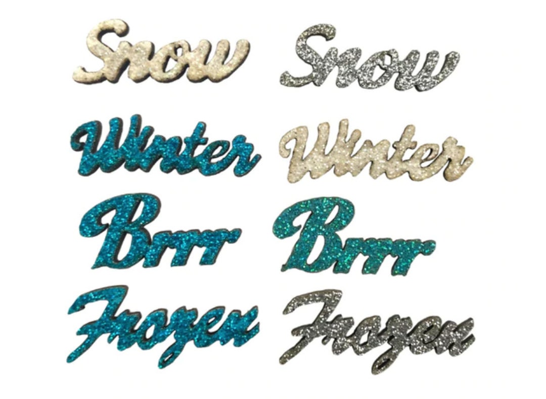 Sentiment Buttons Winter Sparkling Sentiments ~ Buttons Galore & More Embellishments ...