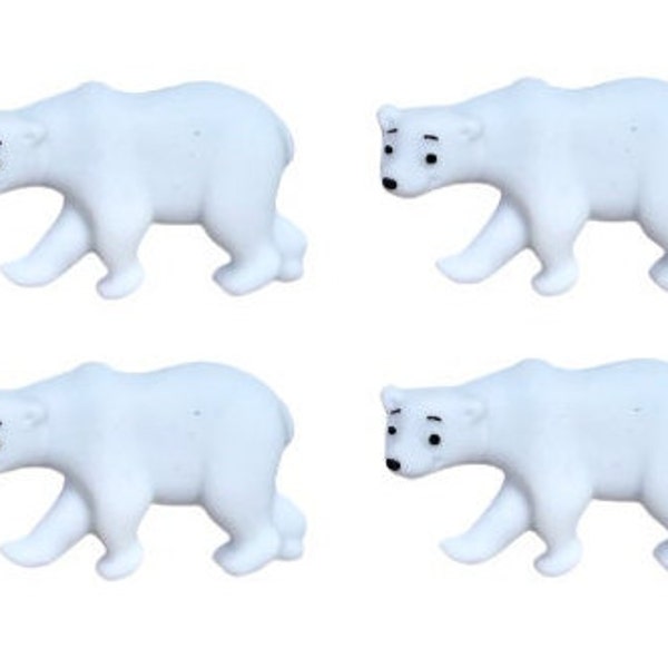 Polar Bears ~ North Pole ~ Let's Get Crafty Embellishment Buttons ~ Novelty Buttons Theme Pack