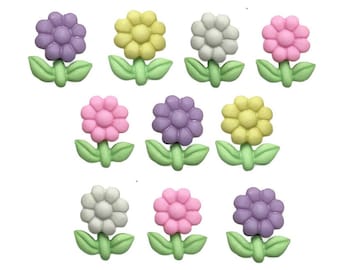 Spring Garden Button Set - Flowers - Shelly's Buttons and More Embellishment Buttons ~ Novelty Buttons Theme Pack
