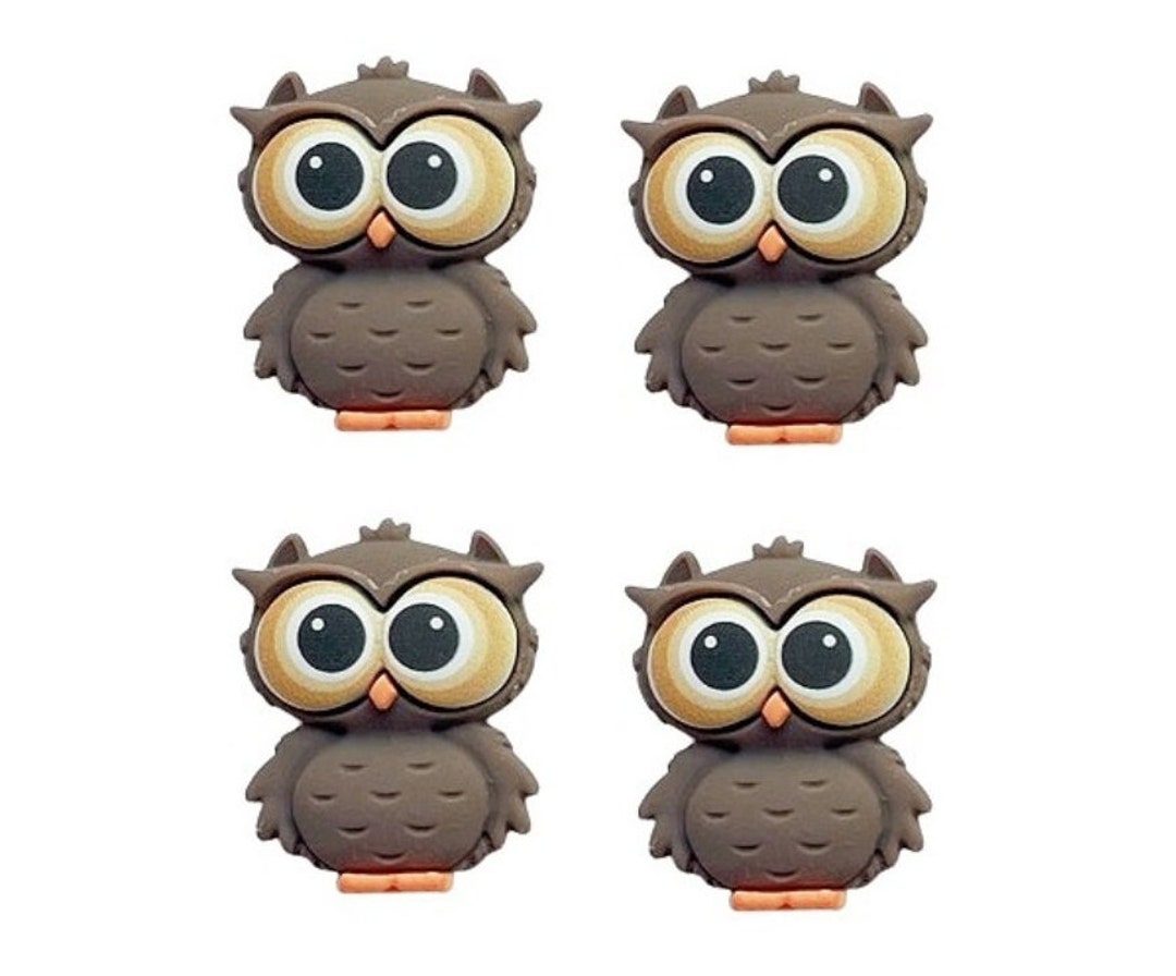 Owls Shelly's Buttons and More Flat Back Embellishments Novelty Theme