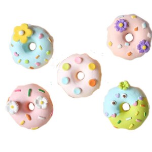 Sprinkle Donuts ~ Let&#39;s Get Crafty Flat Back Embellishments ~ Novelty Theme Pack