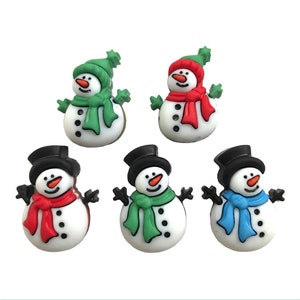 Jolly Snowmen ~ Christmas Collection Buttons Galore & More Embellishment Buttons Novelty Theme Pack