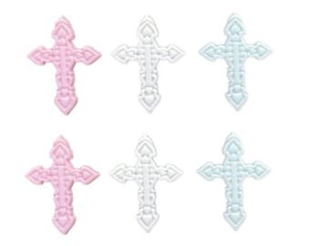 Pastel Crosses ~ Easter Let's Get Crafty Embellishments ~ Novelty Buttons Theme Pack