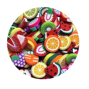Fruit Punch ~ Sprinkles ~ Shelly&#39;s Buttons & More - Shaker Filler - Tiny Polymer Clay Embellishments