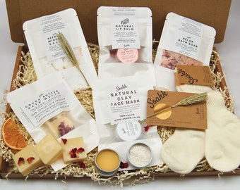 New Mum Gift pregnancy hamper care package: Handmade postpartum baby shower gifts uk