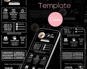 DIY Acuity Scheduling Site, Makeup booking site, lash tech booking site, hair stylist booking site, Canva DIY instant, Acuity booking site