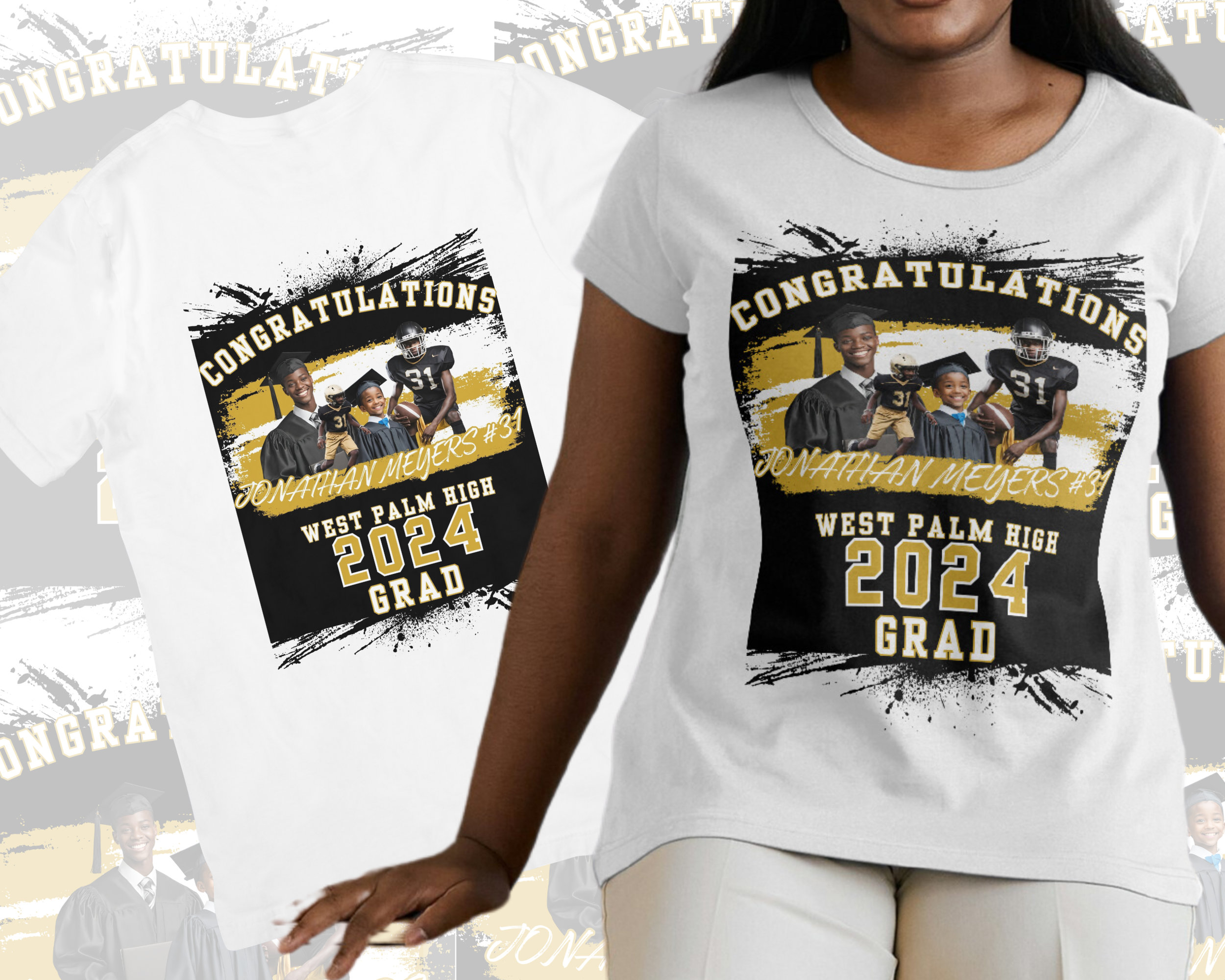 Custom Graduation T Shirt Template, Graduation T Shirt Design ...