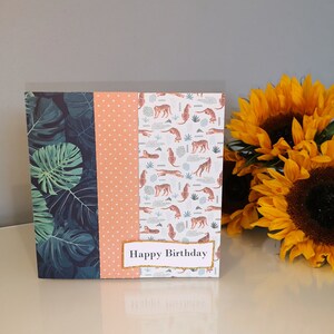 Funky Tiger Birthday Card