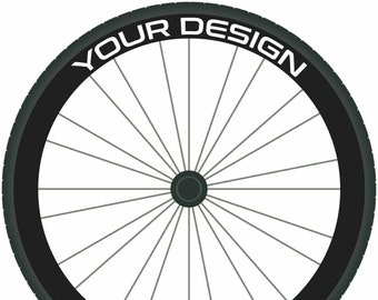 CUSTOM STICKER Road Bike Wheel Rim Stickers Bicycle Race Cycle Decals