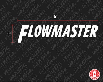 2X FLOW MASTER MUFFLERS Exhaust Sticker Vinyl Decals