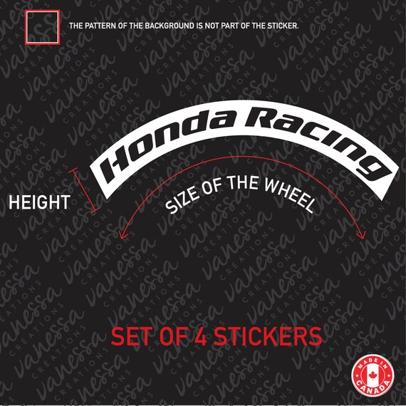Tirebomb Tire Stencil Honda Racing Stance Retro Style For Etsy