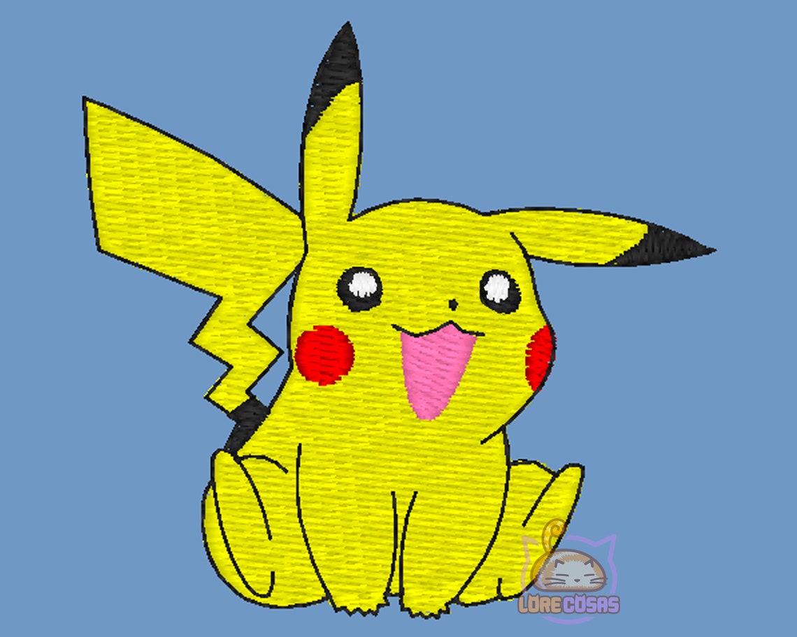 Pikachu embroidery design embroidery matrix downloadable 4  etsy Pikachu embroidery design embroidery matrix downloadable 4  etsy